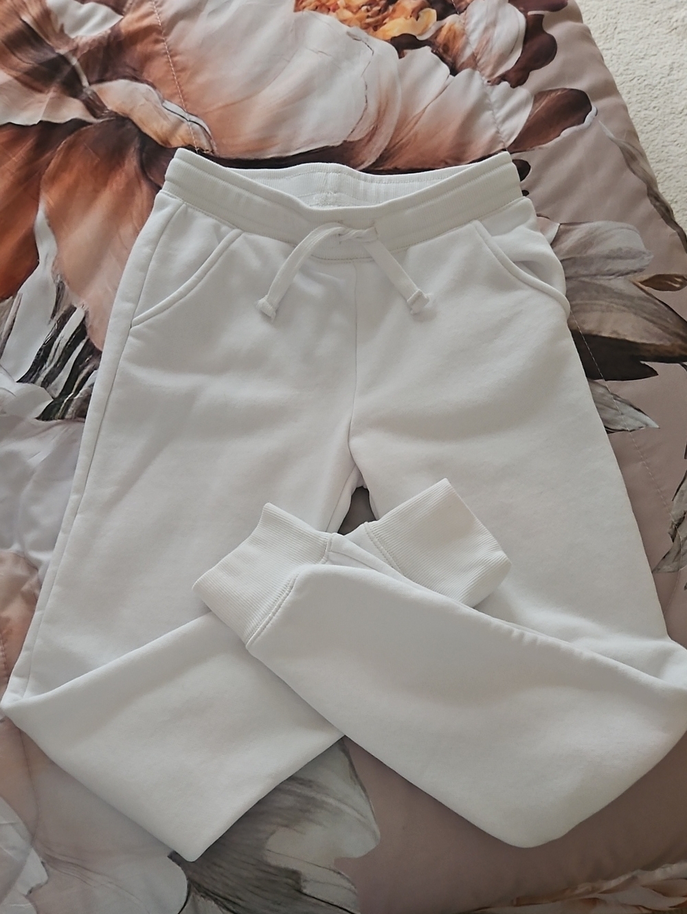 Amazon Essentials White Athletic Pants US L KIDS 12/14 INSEAM 26" Cotton